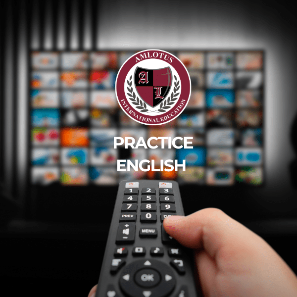 practice English while preparing: Watch TV